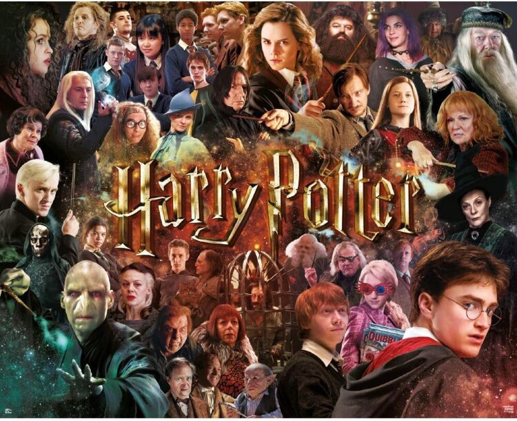 Пазл Гарри Поттер Harry Potter Characters Movie Collage Puzzle (1000-Piece)