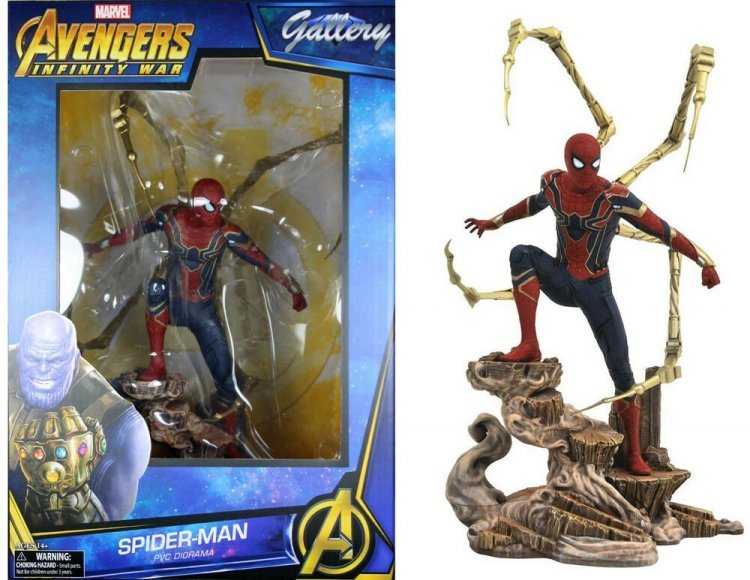 Фигурка Diamond Select Marvel Avengers Infinity War Spiderman Figure Человек паук Фигурка Diamond Select Marvel Avengers Infinity War Spiderman Figure Человек паук