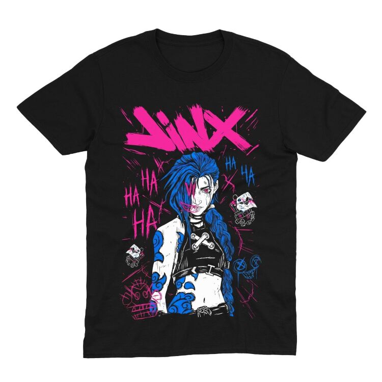 Футболка Morze League of Legends Arcane Jinx Лига Легенд Аркан Джинкс (размер L)