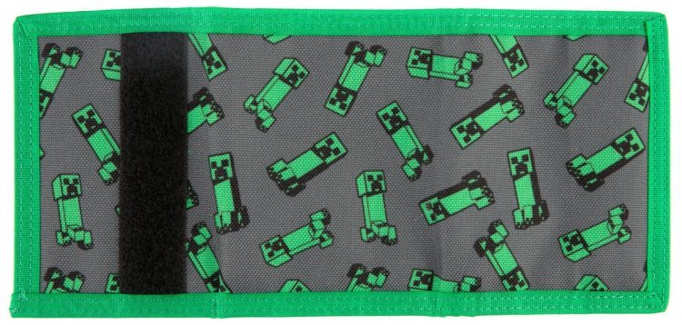 Гаманець JINX Minecraft Creeper Crowd Tri Fold Wallet Green Гаманець JINX Minecraft Creeper Crowd Tri Fold Wallet Green