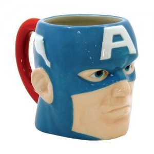 Чашка Avengers - Captain America Head 15 oz. Molded Ceramic Mug