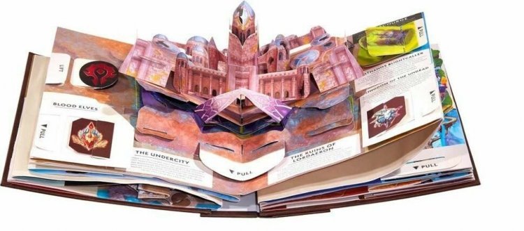 Книга Варкрафт 3D Трехмерная карта Азерота World of Warcraft Pop-Up Book (Твёрдый переплёт) (Eng)
