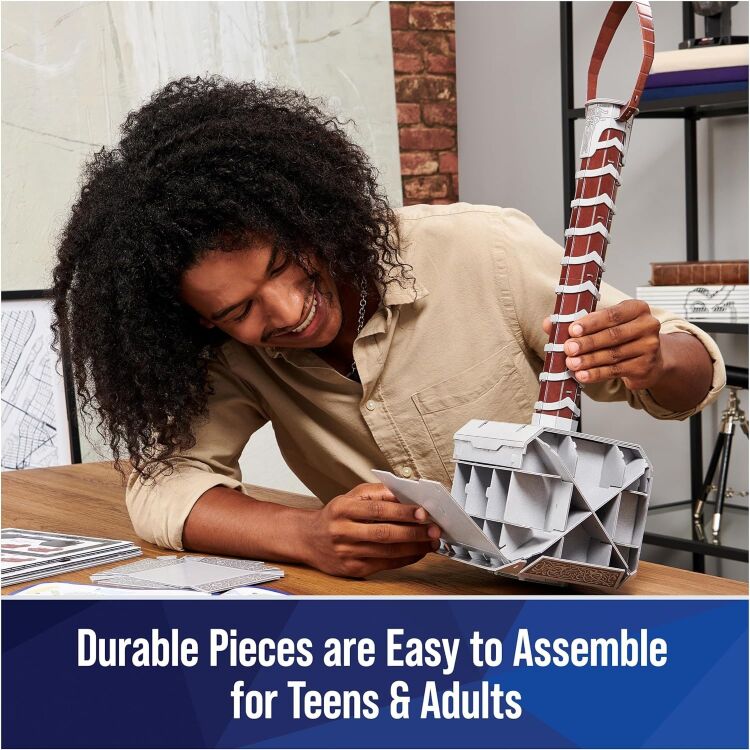 Пазл 4D Build Marvel Thor Mjolnir Hammer puzzle 3D картон Молот Тора Мьольнір 87 шт.