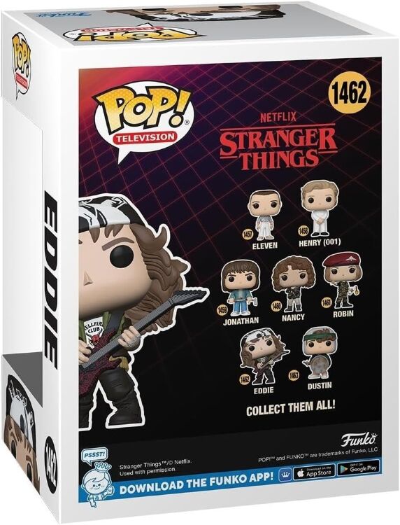 Фигурка Funko TV Stranger Things Eddie фанко Очень странные дела Эдди 1462 Фигурка Funko TV Stranger Things Eddie фанко Очень странные дела Эдди 1462