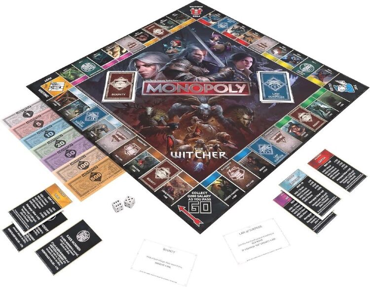 Монополія настільна гра The Witcher Monopoly Відьмак USA