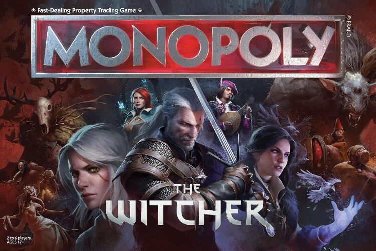 Монополія настільна гра The Witcher Monopoly Відьмак USA Монополія настільна гра The Witcher Monopoly Відьмак USA