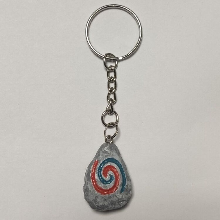 Брелок Hearthstone World of Warcraft синій, червоний (світиться у темряві)