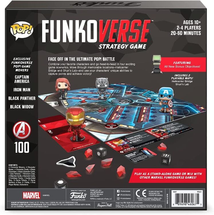 Настільна гра Funko Funkoverse Strategy Game: Marvel 100 Base Set