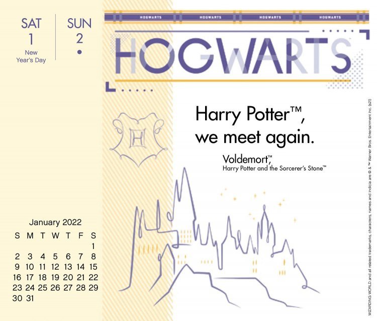 Каледар Гаррі Поттер 2022 Harry Potter Day-at-a-Time Box Calendar Каледар Гаррі Поттер 2022 Harry Potter Day-at-a-Time Box Calendar