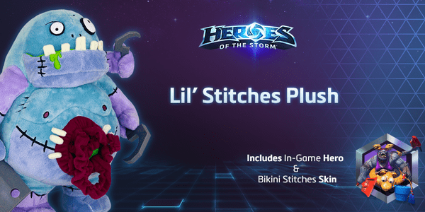 М'яка іграшка Heroes of the Storm Stitches Plush with Bikini Stitches Skin