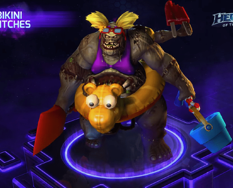 М'яка іграшка Heroes of the Storm Stitches Plush with Bikini Stitches Skin