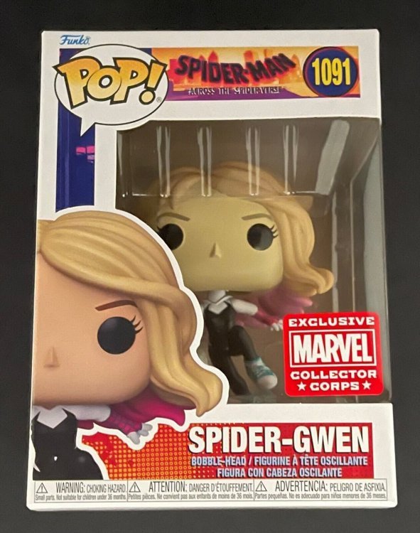 Фигурка Funko Marvel: Across the Spider Verse Spider Gwen Фанко Гвен (Collector Corps Exclusive) 1091 Фигурка Funko Marvel: Across the Spider Verse Spider Gwen Фанко Гвен (Collector Corps Exclusive) 1091