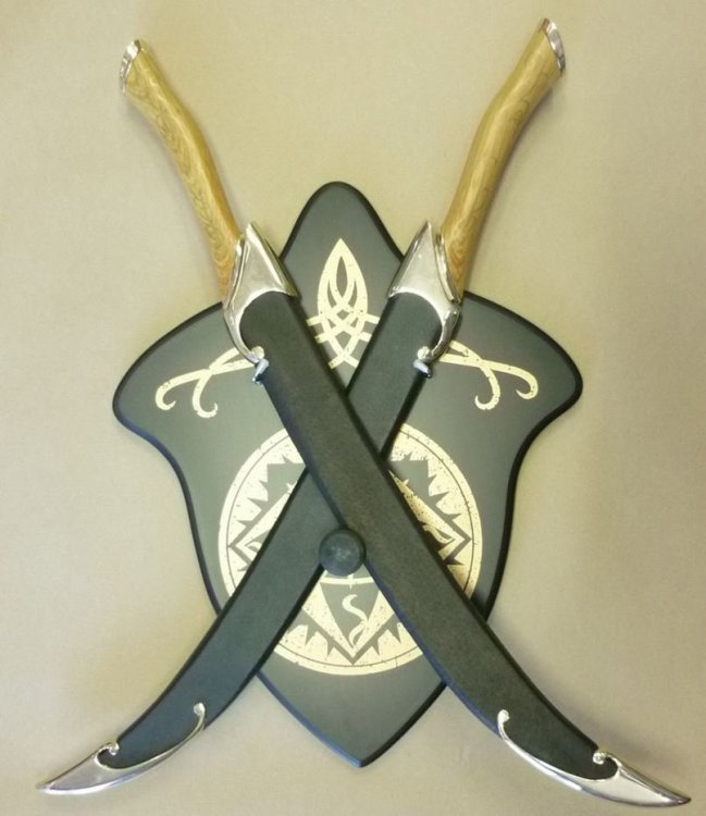 Репліка зброї The Hobbit Legolas Fantasy Fighting Swords with Display Репліка зброї The Hobbit Legolas Fantasy Fighting Swords with Display