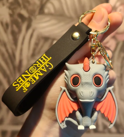 Брелок підвіска на рюкзак Game of Thrones Drogon Red dragon 3D Keychain Гра престолів Дрогон червоний дракон Брелок підвіска на рюкзак Game of Thrones Drogon Red dragon 3D Keychain Гра престолів Дрогон червоний дракон