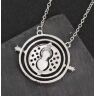 Кулон Harry Potter Маховик часу Гаррі Поттер (Time Turner Necklace) срібний Кулон Harry Potter Маховик часу Гаррі Поттер (Time Turner Necklace) срібний