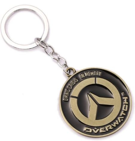 Брелок Overwatch Keychain - Metal Blizzard bronze