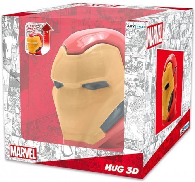 Кухоль хамелеон Marvel Ironman Ceramic 3D Mug Чашка Залізна Людина 450 мл Кухоль хамелеон Marvel Ironman Ceramic 3D Mug Чашка Залізна Людина 450 мл