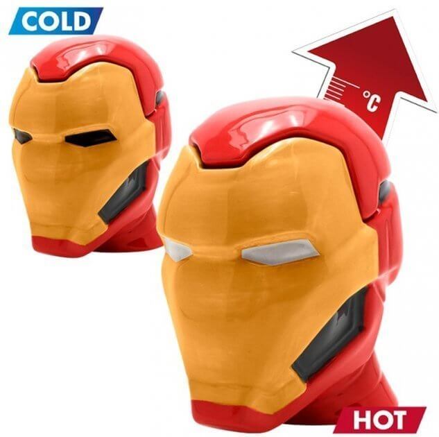 Кухоль хамелеон Marvel Ironman Ceramic 3D Mug Чашка Залізна Людина 450 мл Кухоль хамелеон Marvel Ironman Ceramic 3D Mug Чашка Залізна Людина 450 мл