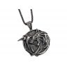 Медальйон 3D Відьмак (The Witcher) метал сірий новий кулон Геральта з серіалу №2