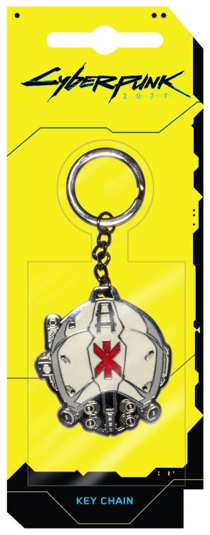 Брелок JINX Cyberpunk 2077 Heads Up Metal Keychain   Брелок JINX Cyberpunk 2077 Heads Up Metal Keychain