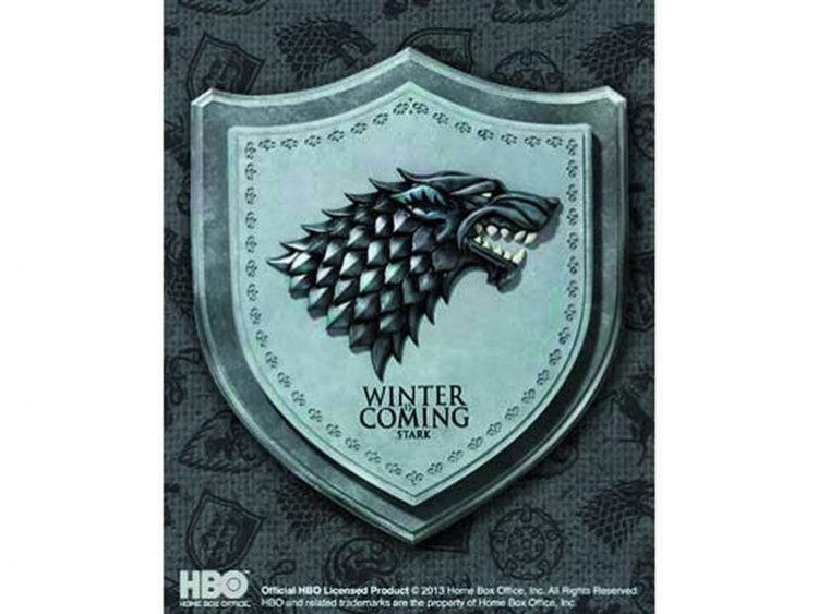 Настінний герб Game of Thrones Stark Direwolf House Crest Wall Plaque Настінний герб Game of Thrones Stark Direwolf House Crest Wall Plaque