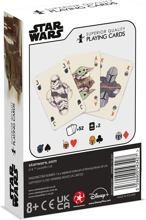 Гральні карти Star Wars The Mandalorian Play Cards Game Waddingtons Number 1 Гральні карти Star Wars The Mandalorian Play Cards Game Waddingtons Number 1