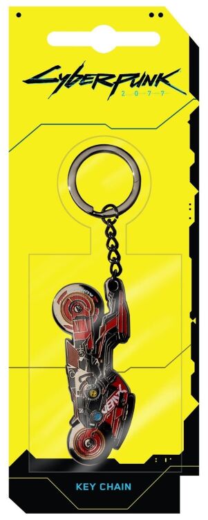 Брелок JINX Cyberpunk 2077 Rev It Up Metal Keychain