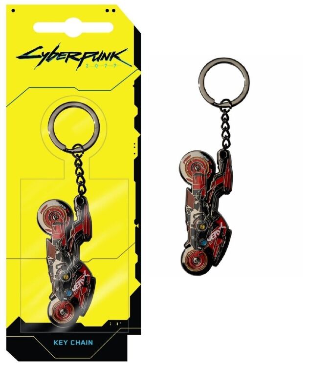 Брелок JINX Cyberpunk 2077 Rev It Up Metal Keychain