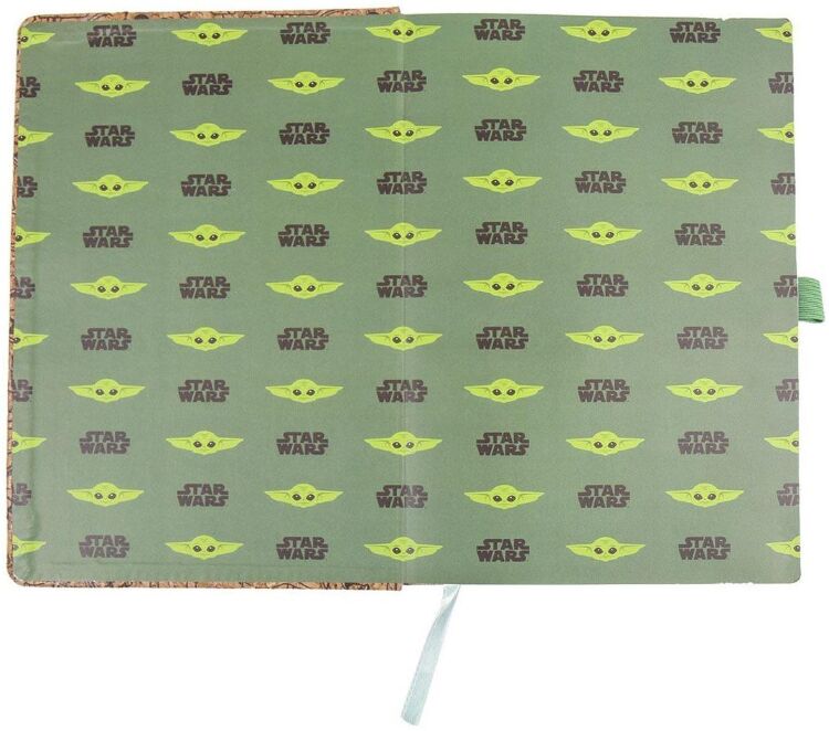 Блокнот Star Wars Faux-leather Notebook Mandalorian The Child Grogu Мандалорець