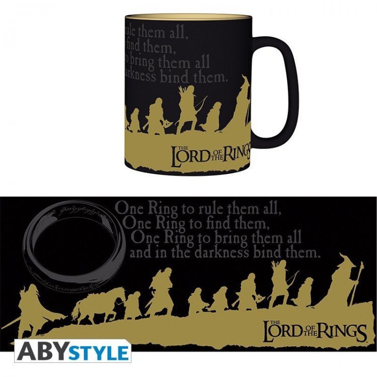 Чашка Lord Of The Rings Group Ceramic Mug In Gift Box кухоль Володар перснів Братство 460 мл Чашка Lord Of The Rings Group Ceramic Mug In Gift Box кухоль Володар перснів Братство 460 мл