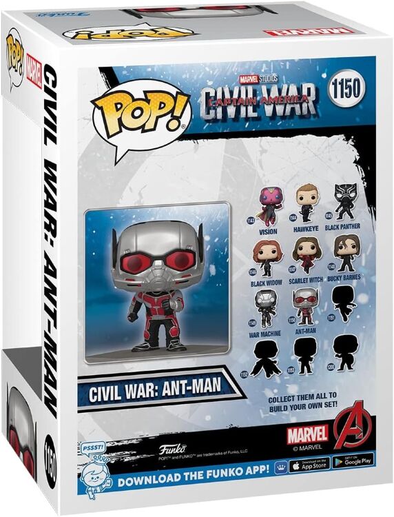 Фігурка Funko Marvel: Civil War Ant-Man Фанко Людина мураха (Amazon Exclusive) 1150 Фігурка Funko Marvel: Civil War Ant-Man Фанко Людина мураха (Amazon Exclusive) 1150
