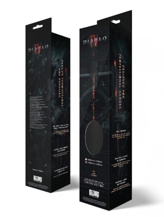 Коврик для мыши игровая поверхность Blizzard DIABLO IV 4 - Skeleton King (Диабло)  XL (90*42 cm) Коврик для мыши игровая поверхность Blizzard DIABLO IV 4 - Skeleton King (Диабло)  XL (90*42 cm)