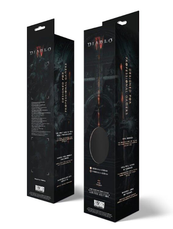 Килимок для миші ігрова поверхня Blizzard DIABLO IV 4 Skeleton King (Діабло) XL (90*42 cm)