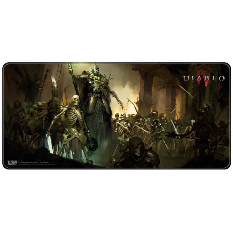 Коврик для мыши игровая поверхность Blizzard DIABLO IV 4 - Skeleton King (Диабло)  XL (90*42 cm) Коврик для мыши игровая поверхность Blizzard DIABLO IV 4 - Skeleton King (Диабло)  XL (90*42 cm)