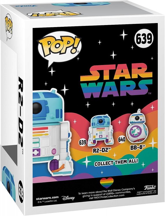 Фігурка Funko Star Wars: Pride 2023 - R2-D2 Фанко Зоряні війни Р2-Д2 639