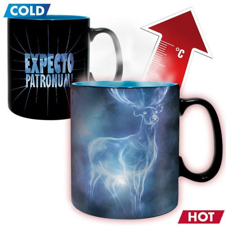 Чашка хамелеон Abystyle Harry Potter Patronus Expecto Patronum Mug Гаррі Поттер Патронум Кружка 460 мл Чашка хамелеон Abystyle Harry Potter Patronus Expecto Patronum Mug Гаррі Поттер Патронум Кружка 460 мл