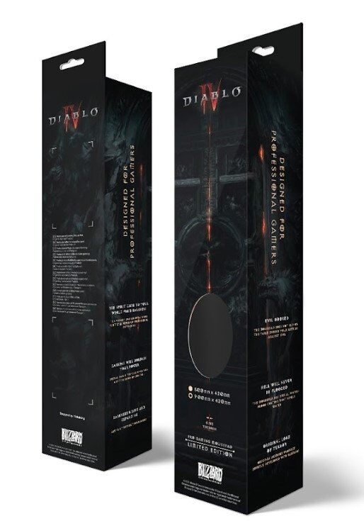 Килимок для миші ігрова поверхня Blizzard DIABLO IV 4 Gate of Hell Діабло XL (90*42 cm)