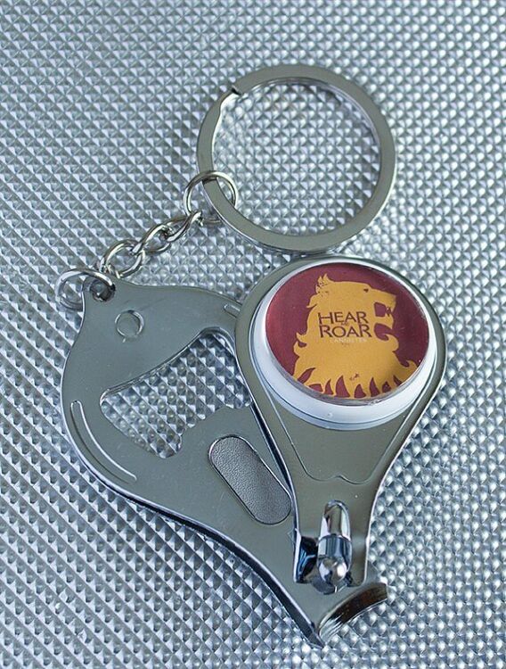 Брелок Game of Thrones Lannister з кусачками для нігтів і відкривачкою