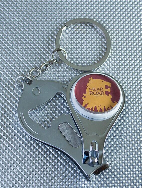 Брелок Game of Thrones Lannister з кусачками для нігтів і відкривачкою