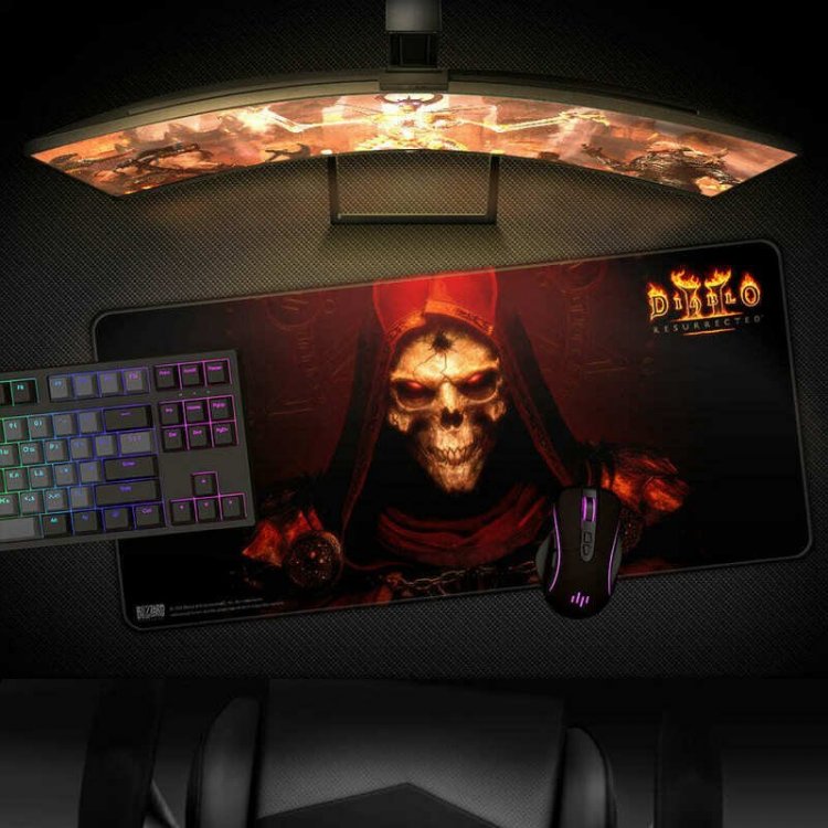 Килимок для миші ігрова поверхня Blizzard DIABLO 2 - Resurrected Prime Evil Діабло XL (90*42 cm) Килимок для миші ігрова поверхня Blizzard DIABLO 2 - Resurrected Prime Evil Діабло XL (90*42 cm)