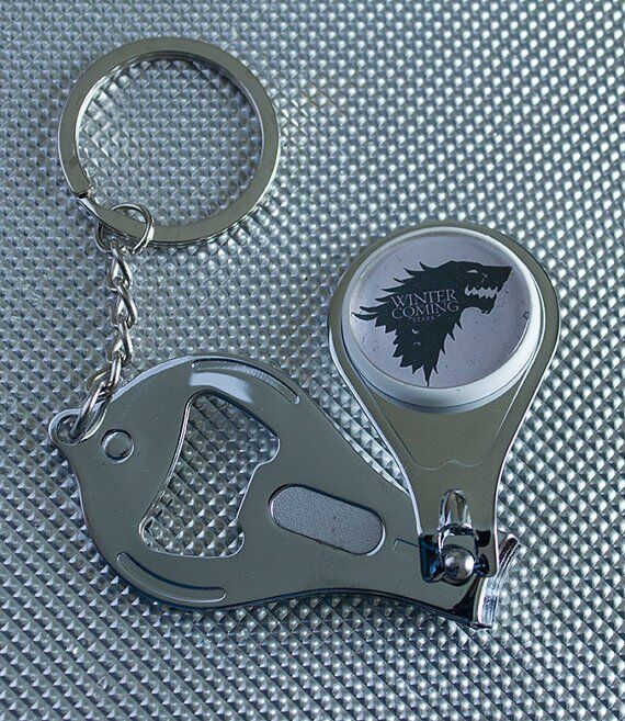 Брелок Game of Thrones Stark з кусачками для нігтів і відкривачкою