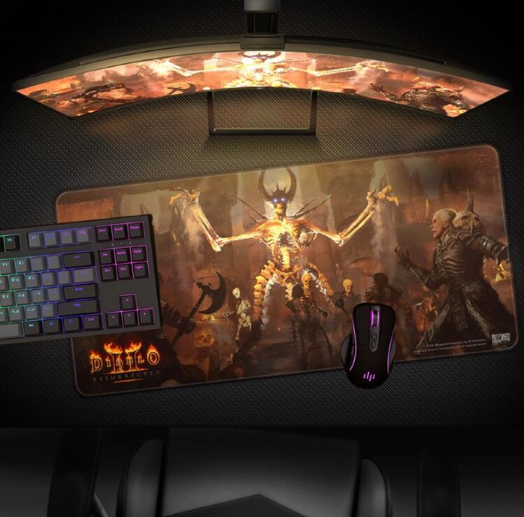 Килимок для миші ігрова поверхня Blizzard DIABLO 2 Resurrected Mephisto Діабло XL (90*42 cm) Килимок для миші ігрова поверхня Blizzard DIABLO 2 Resurrected Mephisto Діабло XL (90*42 cm)