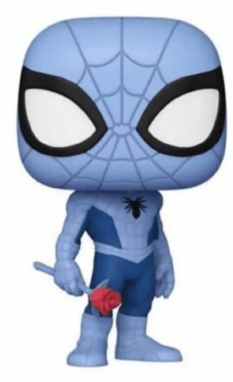 Фігурка Funko Marvel Spiderman Blue Фанко Людина павук з трояндою (Collector Corps Exclusive) 1355
