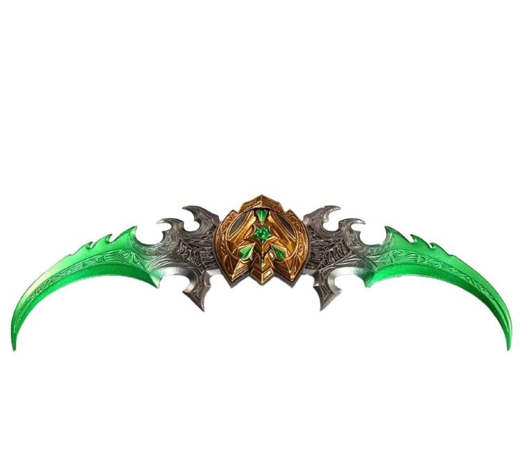 Іграшка World of Warcraft Warglaive Of Azzinoth Клинки Аззинота метал 21 см.