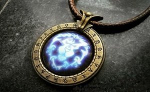 Медальйон World of Warcraft Alliance (Метал + скло)