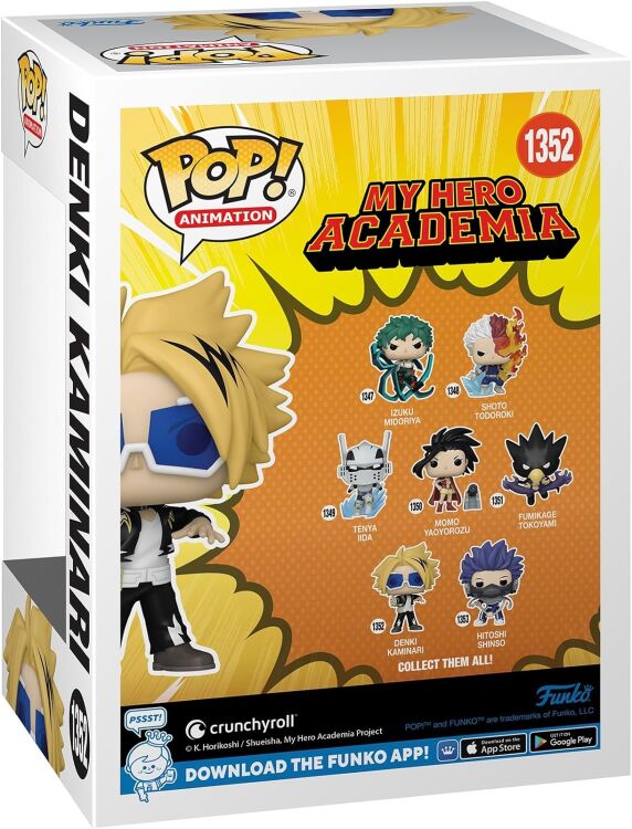 Фигурка Funko My Hero Academia Denki Kaminari фанко Моя Геройская Академия Денки Каминари (Amazon Exclusive) 1352 Фигурка Funko My Hero Academia Denki Kaminari фанко Моя Геройская Академия Денки Каминари (Amazon Exclusive) 1352
