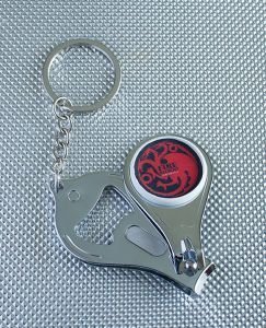 Брелок Game of Thrones Targaryen з кусачками для нігтів і відкривачкою