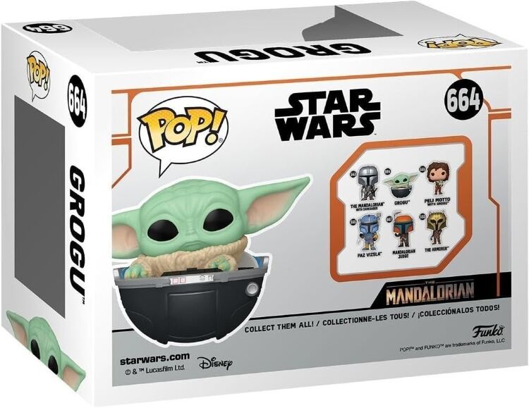 Фігурка Funko Star Wars: Mandalorian Мандалорець Фанко Зіркові війни Grogu Грогу 664 Фігурка Funko Star Wars: Mandalorian Мандалорець Фанко Зіркові війни Grogu Грогу 664