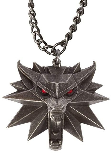 Медальйон 3D Відьмак Witcher Wild Hunt LED Medallion кулон Геральта з підсвічуванням очей