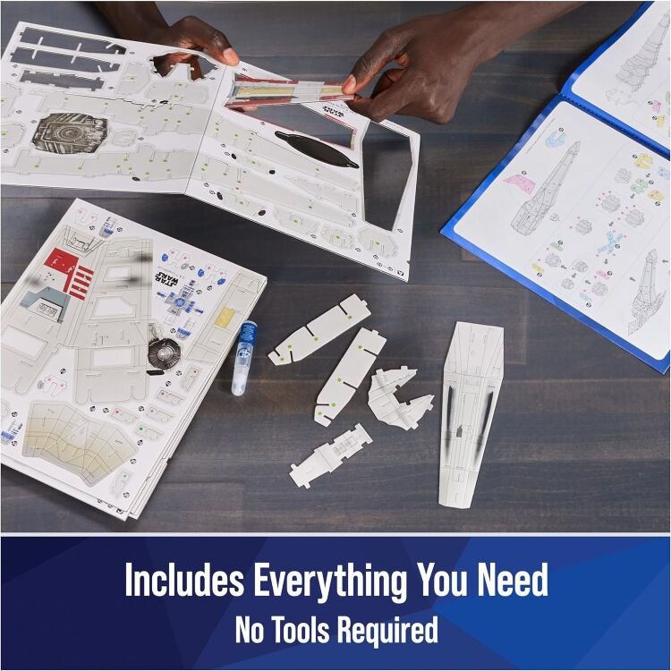 Пазл 4D Build Star Wars T-65 X-Wing Starfighter puzzle 3D картон Зоряний винищувач 160 шт.  Пазл 4D Build Star Wars T-65 X-Wing Starfighter puzzle 3D картон Зоряний винищувач 160 шт.